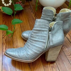 Paul Green Malibu Sliced Zip Bootie, Bronze/Gold